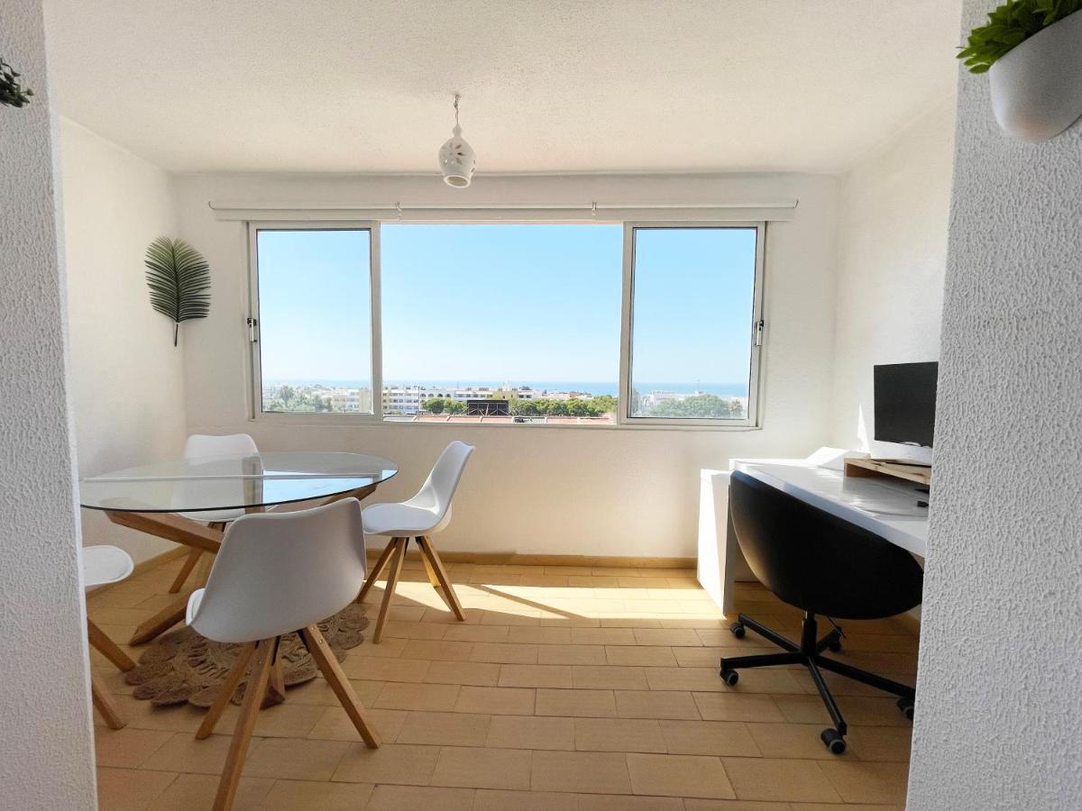 Panoramic Seaview - 2 Bedroom, Main Ave, 15 Min Walk Beach, Workspace Albufeira Exterior foto